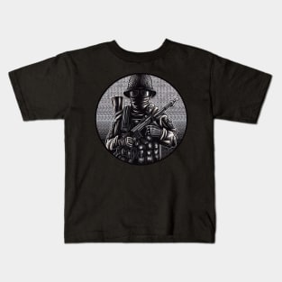 Soldier Army Gun Kids T-Shirt